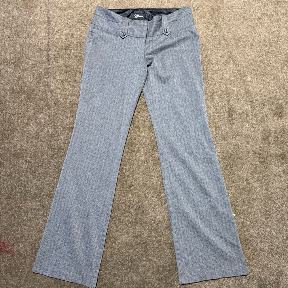 Gray Pinstripe Pants
